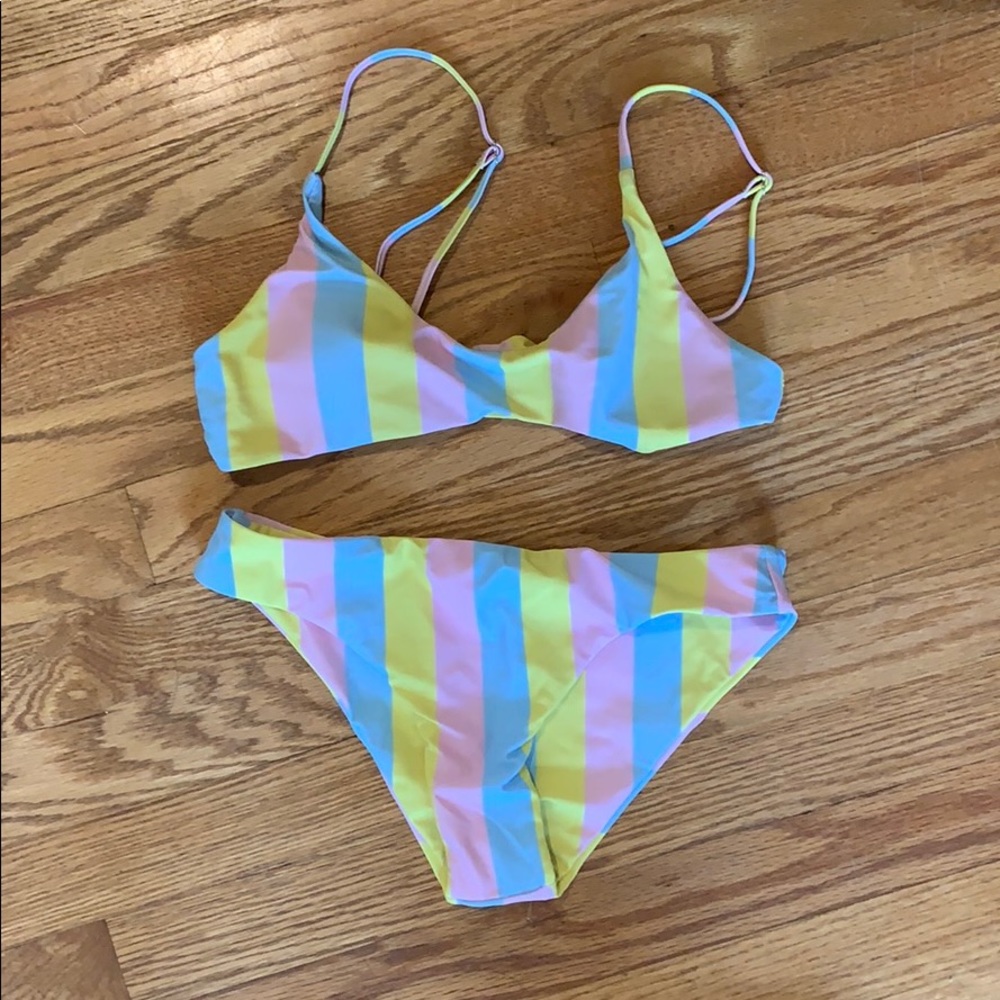SHEIN Striped bathing suit, never worn!